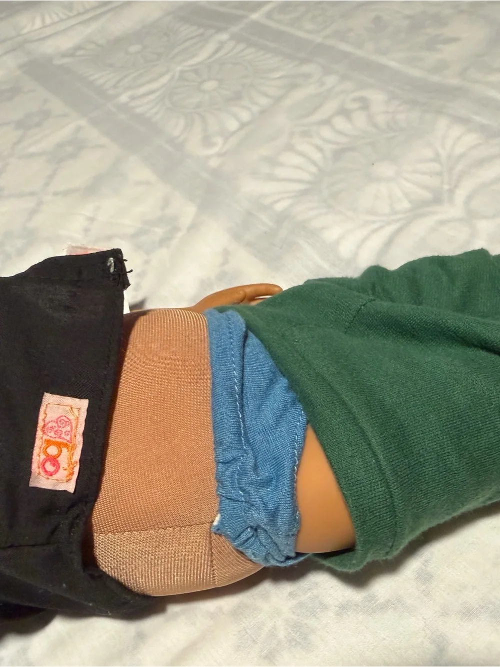 Our generation 18in Lorenz Doll Outfit Set - Black Shirt & Green Pants
